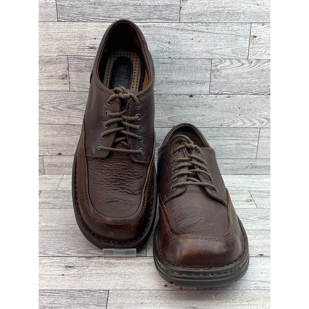 Born Shoes Men Size 10 Brown Leather Lace Up Comfort Oxford Casual Walking